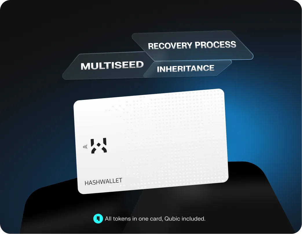 HASHWallet product image - chip card crypto hardware wallet