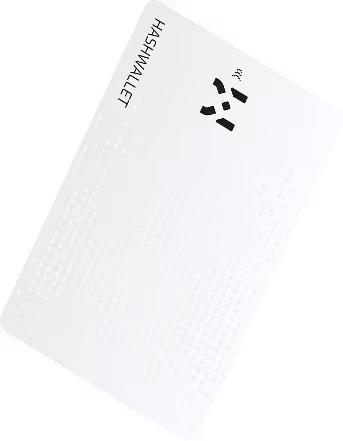 HASHWallet - white cold storage card with EAL6+ chip