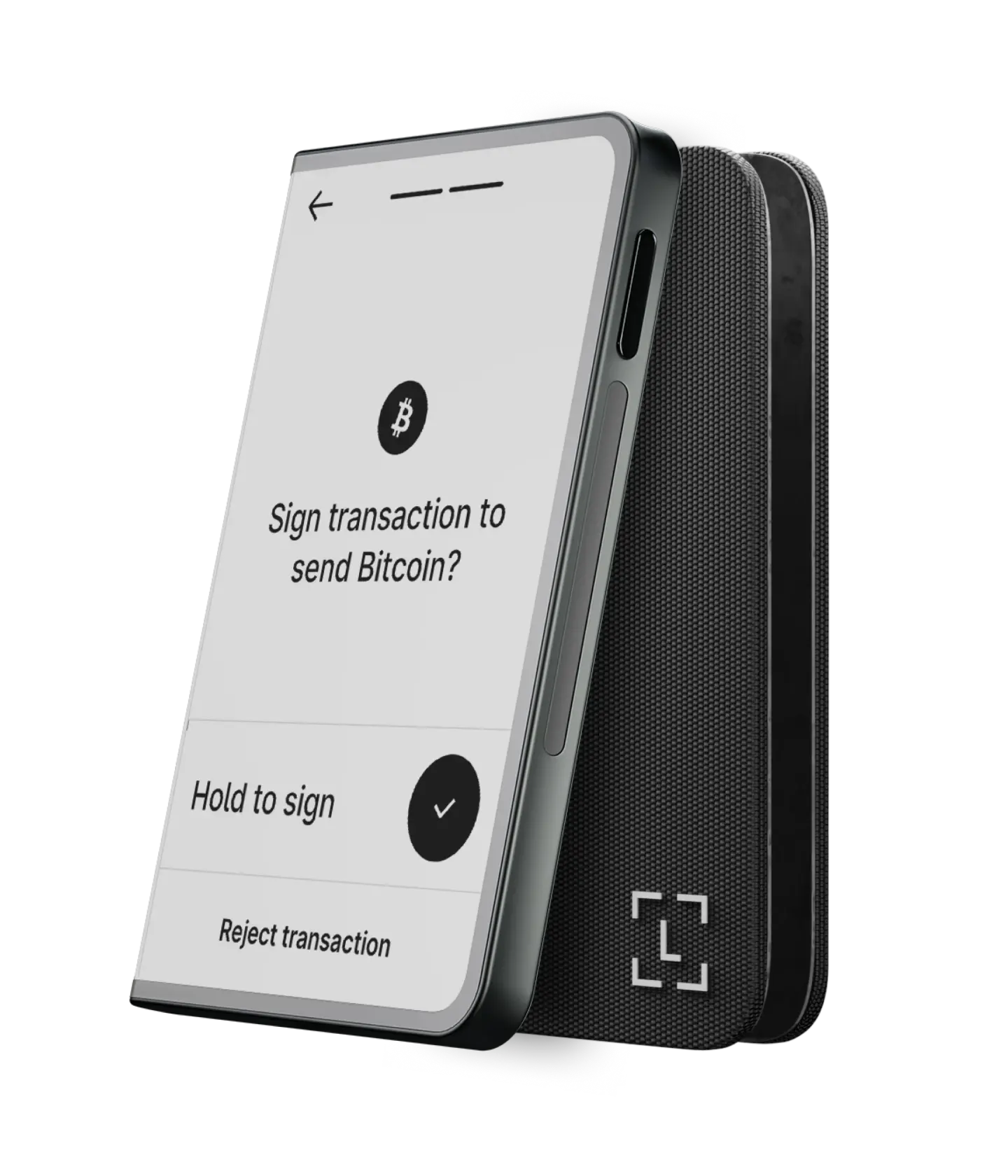 Ledger Stax with curved E Ink touchscreen and Recovery Key