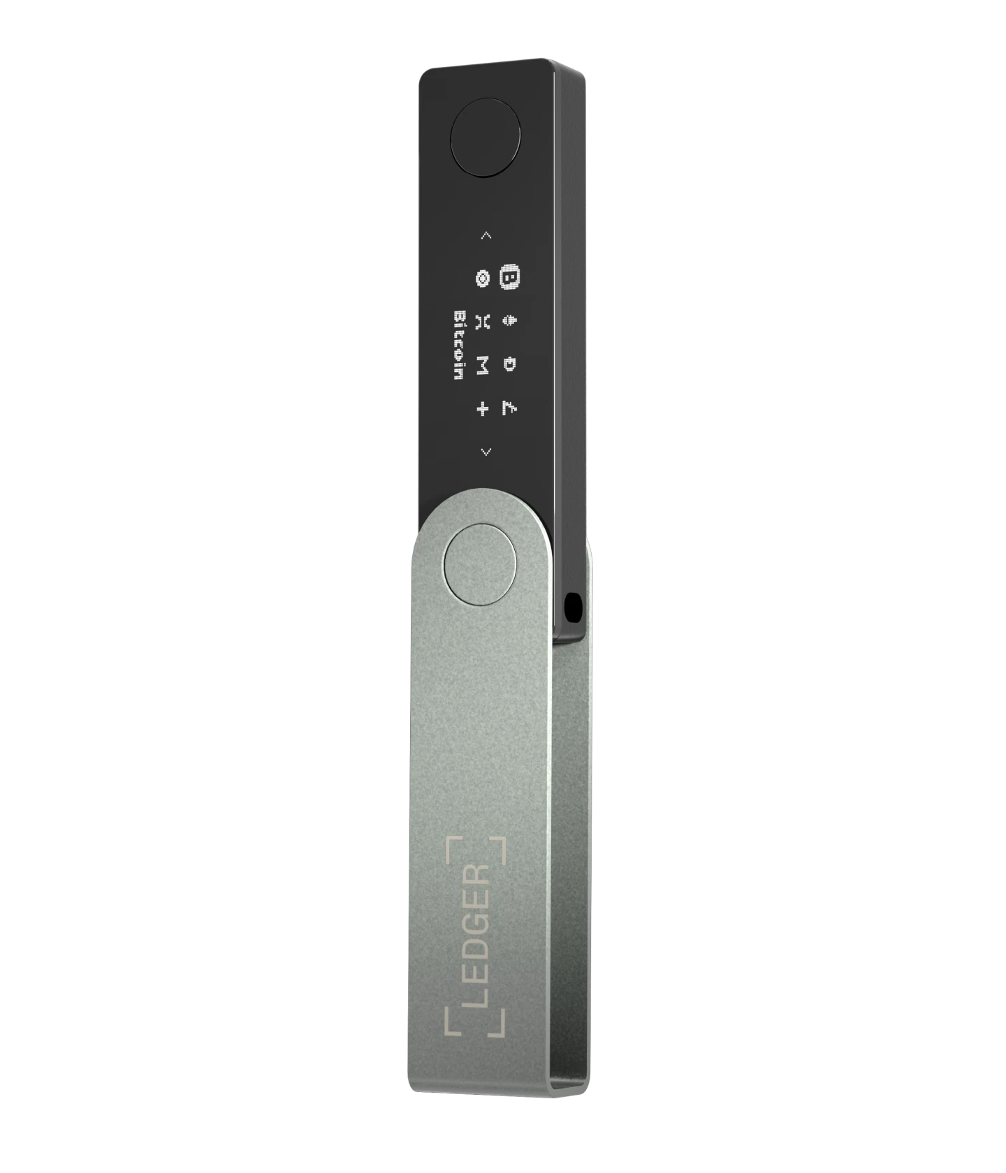 Ledger Nano X showing screen display