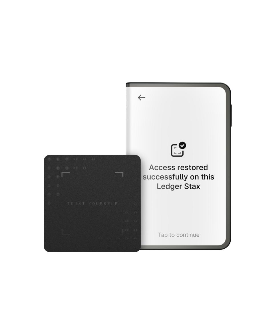 Ledger Stax with Ledger Recovery Key accessory