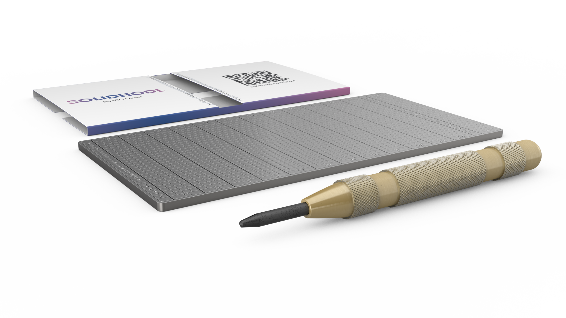 Solidhodl stainless steel seed phrase backup