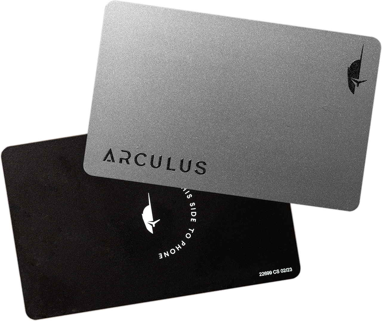 Arculus Cold Storage Wallet silver metal card