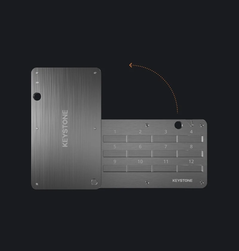 Slide open the Keystone Tablet