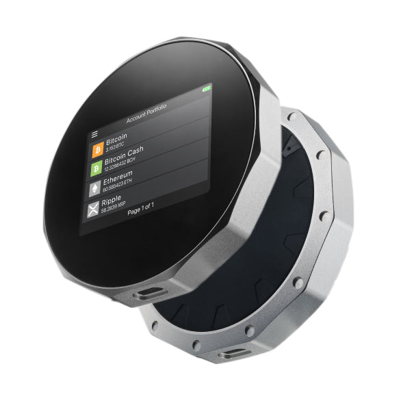 SecuX V20 hardware wallet angle view