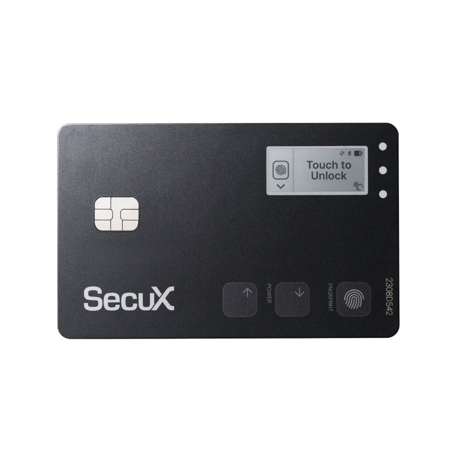 SecuX Shield BIO - angle view 1