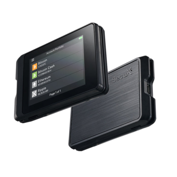 SecuX W10 Hardware Wallet display view