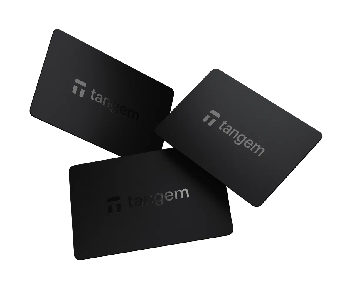 Tangem Card 2.0 Pack of 3 hardware wallet cards