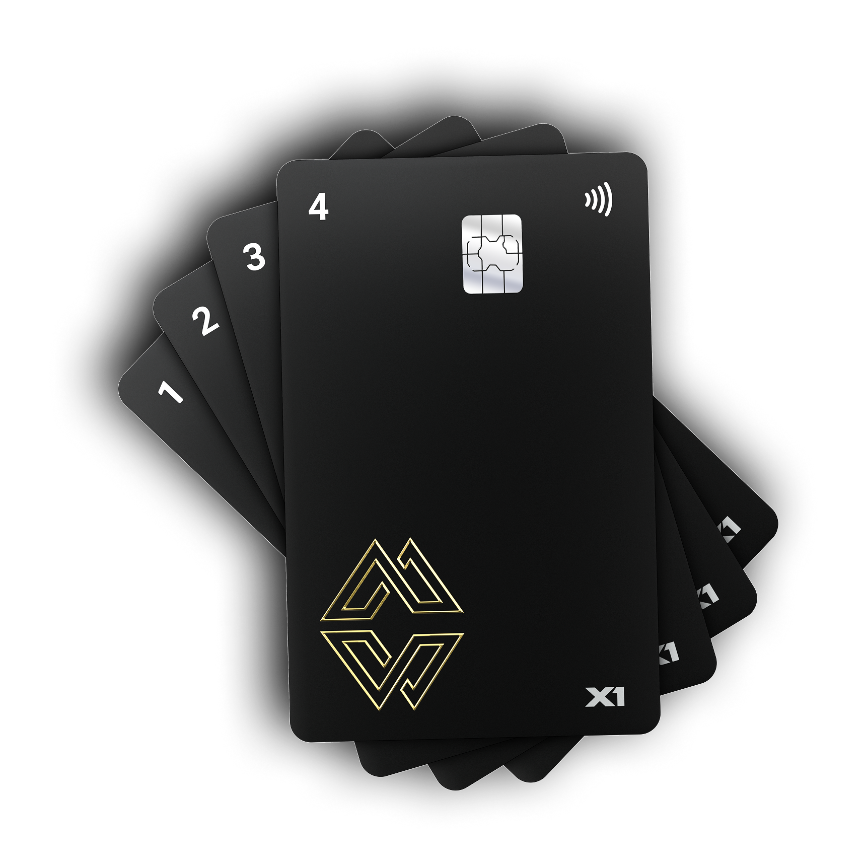 X1 Cards spread - Cypherock NFC smartcards with EAL 6+ secure elements
