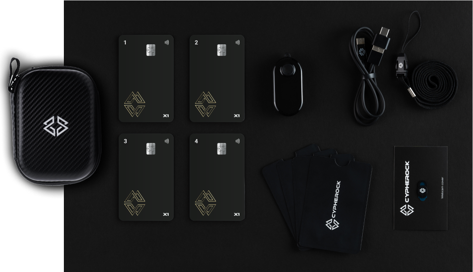 Cypherock X1 - world's safest hardware wallet product display