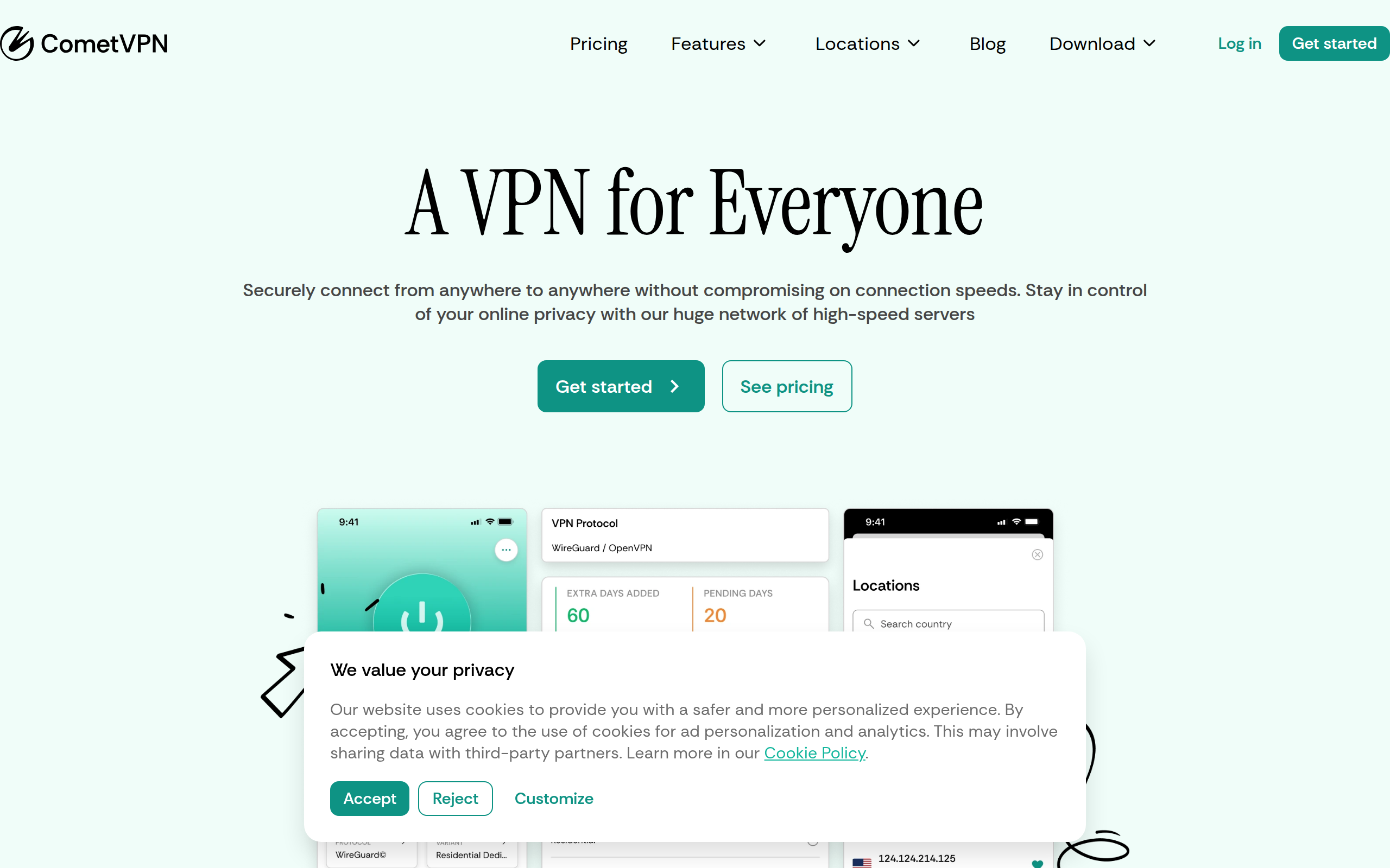 CometVPN image
